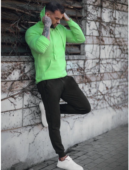 Pánská zeleno-černá tepláková souprava Dstreet AX0747 Pánská zeleno-černá tepláková souprava Dstreet AX0747