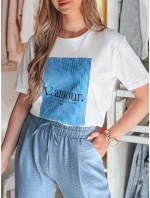 Dámské tričko LAMOUR bílé Dstreet RY2587