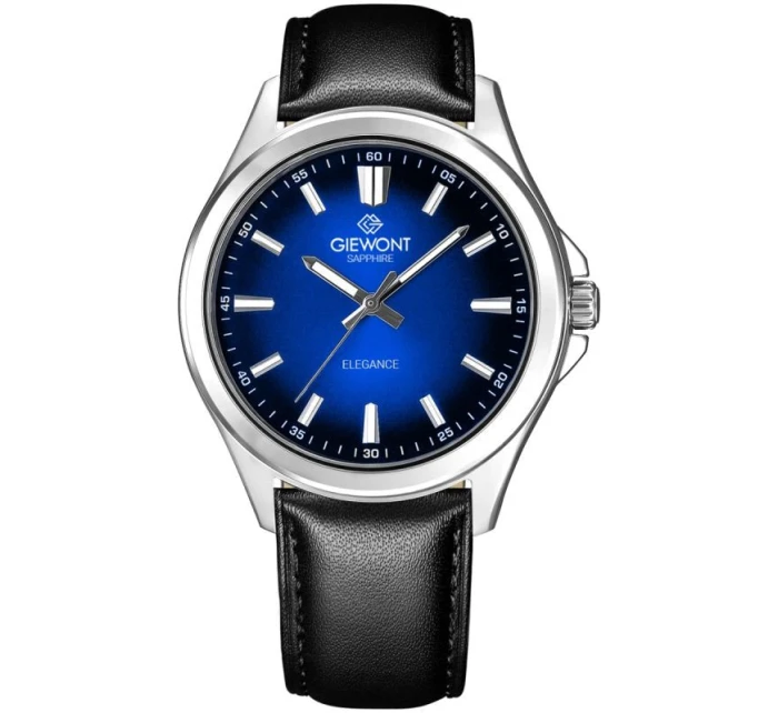 Pánské safírové černo-modré hodinky Giewont Elegance GW5160-A3 Pánské safírové černo-modré hodinky Giewont Elegance GW5160-A3