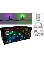 VÁNOČNÍ STROM SVĚTLA SVĚTELNÝ ŘETĚZ 96 VEDL RGB S DÁLKOVÝM OVLÁDÁNÍM