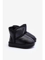 Dětské zimní boty s podšívkou z kožešiny černé Benigna Dětské zimní boty s podšívkou z kožešiny černé Benigna