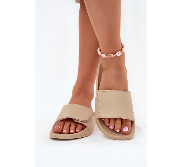 Dámské Pantofle Béžové model 21697593 - 4F