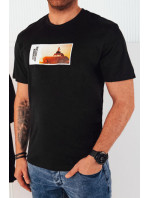 Pánské tričko s potiskem černé Dstreet RX5485