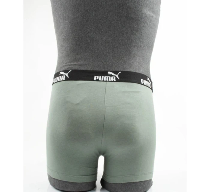Pánské boxerky model 21816524 černá šedá khaki pohodlná bavlna - Puma Pánské boxerky model 21816524 černá šedá khaki pohodlná bavlna - Puma