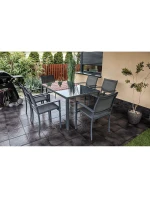 ZAHRADNÍ STŮL 150x90x73 cm tmavě šedý