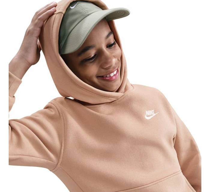 Dětská mikina Nike Sportswear Club Fleece béžová FD3000 200 Dětská mikina Nike Sportswear Club Fleece béžová FD3000 200