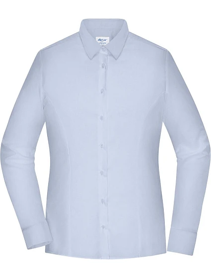 Daiber JN 1371 Popelínová halenka slim fit s dlouhým rukávem 02.1371 light blue Daiber JN 1371 Popelínová halenka slim fit s dlouhým rukávem 02.1371 light blue