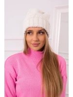 Dámská čepice Danuta K331 light ecru Dámská čepice Danuta K331 light ecru