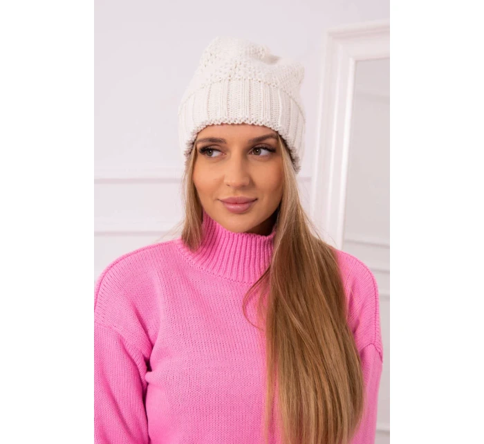 Dámská čepice Danuta K331 light ecru Dámská čepice Danuta K331 light ecru