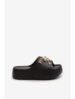 Dámské lehké pěnové žabky s ozdobami Černé model 21665939 - Boto