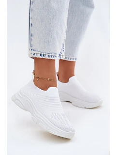 Materiálové Sportovní Dámské Boty Bílé model 22107401 - Boto