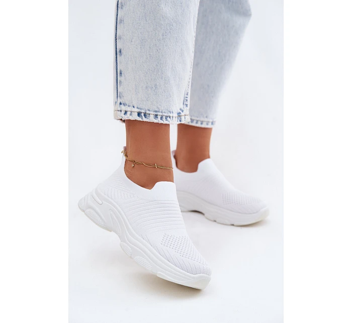 Materiálové Sportovní Dámské Boty Bílé model 22107401 - Boto