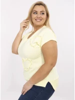 Bluzka RV BZ model 21072724 jasny żółty - FPrice Bluzka RV BZ model 21072724 jasny żółty - FPrice