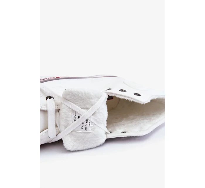 Dámské vysoké Zateplené tenisky Cross Jeans KK2R4044C Bílé Dámské vysoké Zateplené tenisky Cross Jeans KK2R4044C Bílé