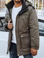 FashionStreet khaki pánská zimní bunda TX4279