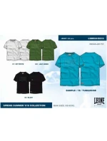 LEONE pánské tričko LSM924/S16 tyrkysové "L"