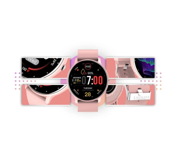 GIEWONT Pink GW120-1 Smartwatch GIEWONT Pink GW120-1 Smartwatch