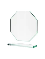 Skleněná trofej s matným podstavcem