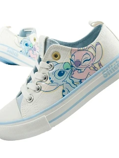 Leomil dětské sportovní boty Stitch pohodlné světle bílé