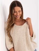 Jumper IT SW 7703.70 světle béžový