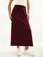 Spódnica LK SD model 22267698 bordowy - FPrice Spódnica LK SD model 22267698 bordowy - FPrice