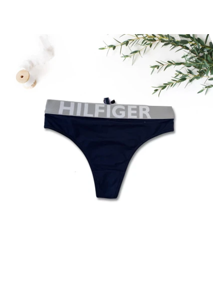 Dámská tanga UW0UW00504 modro-šedé - Tommy Hilfiger