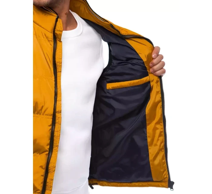 Pánská prošívaná žlutá vesta FashionStreet TX4084