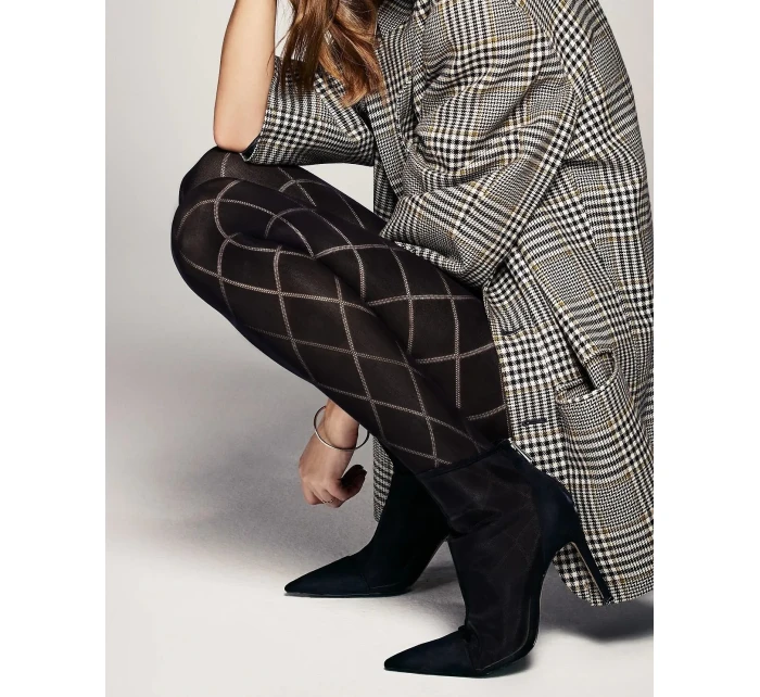 Veneziana Rombo Grandi punčocháče 60 den 5-XL