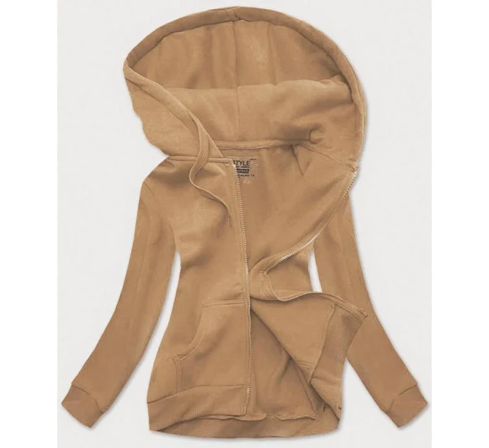 Dámská sportovní mikina v barvě nude (W03-160) Dámská sportovní mikina v barvě nude (W03-160)