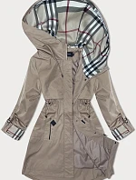 Parka s ozdobnou podšívkou BH Forever dark beige(2) (BH-2401)