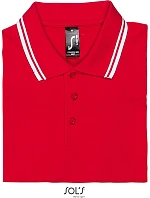 SOL'S Pasadena Men Pánské piqué polo model 22521856 red/white