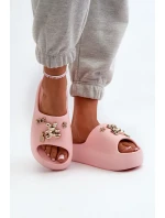 Dámské lehké pěnové žabky s ozdobami růžové Orchia Dámské lehké pěnové žabky s ozdobami růžové Orchia