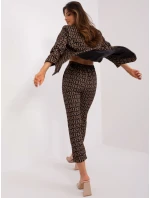 DHJ kalhoty SP 13926 5.62P černá a béžová DHJ kalhoty SP 13926 5.62P černá a béžová