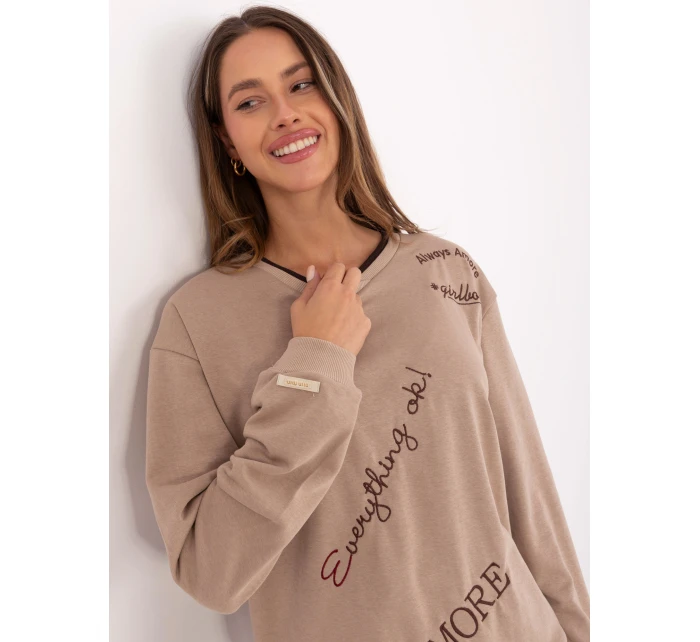 Bluza RV BL model 21717657 beżowy - FPrice Bluza RV BL model 21717657 beżowy - FPrice