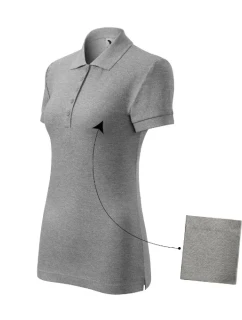 Cotton polokošile dámská tmavě šedý melír