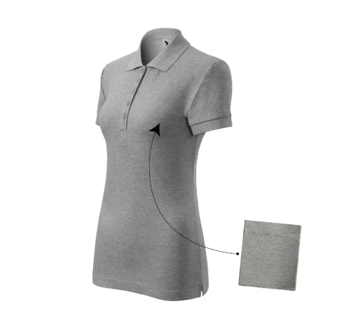 Cotton polokošile dámská tmavě šedý melír