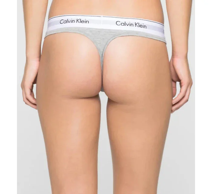 Tanga F3786E-020 šedá - Calvin Klein