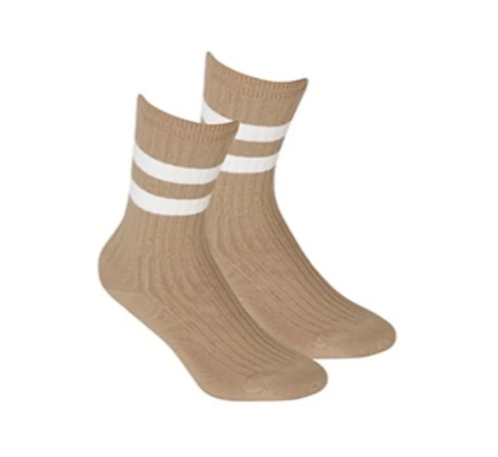 Netlačící dámské žebrované ponožky W.995 Netlačící dámské žebrované ponožky W.995