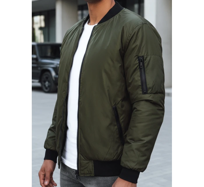 Pánská bunda bomber zelená FashionStreet TX4425