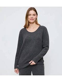 Amourette Cozy Top - DARK GREY MELANGE - TRIUMPH DARK GREY MELANGE - TRIUMPH