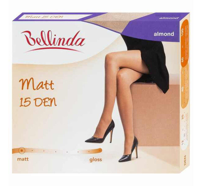 Dámské matné punčochové kalhoty MATT 15 DEN - BELLINDA - almond