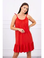 Šaty s model 21752898 páskem červené - K-Fashion