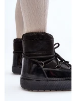 Dámské zimní boty s mašlí černé model 21644967 - Boto Dámské zimní boty s mašlí černé model 21644967 - Boto