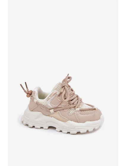Sportovní boty sneakers dětské béžové model 21700447 - Boto Sportovní boty sneakers dětské béžové model 21700447 - Boto