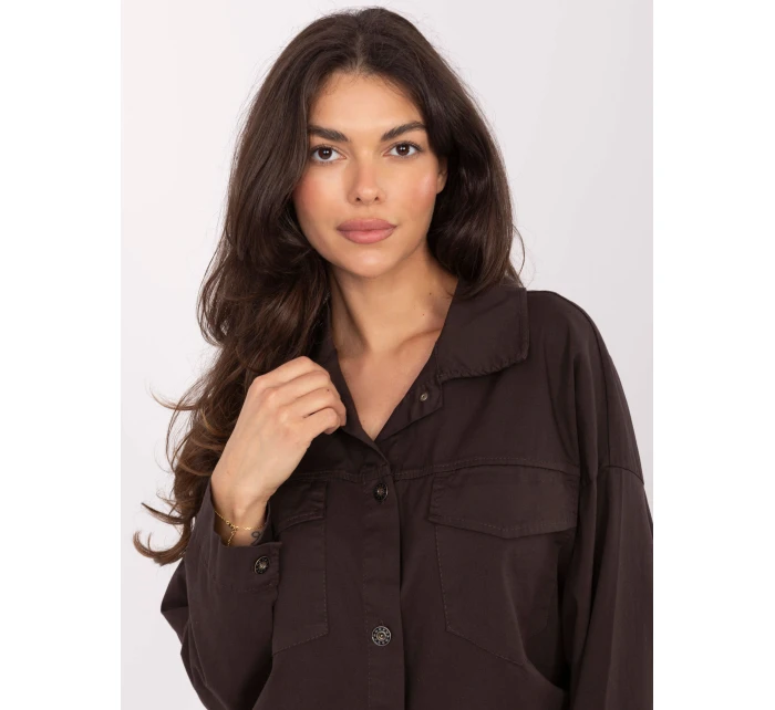 Koszula IT KS model 21334777 ciemny brązowy - FPrice