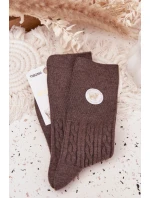 Dámské dlouhé vlněné ponožky – tmavě šedé Dámské dlouhé vlněné ponožky – tmavě šedé