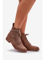 Šněrovací boty model 21954777 hnědé - S.Barski