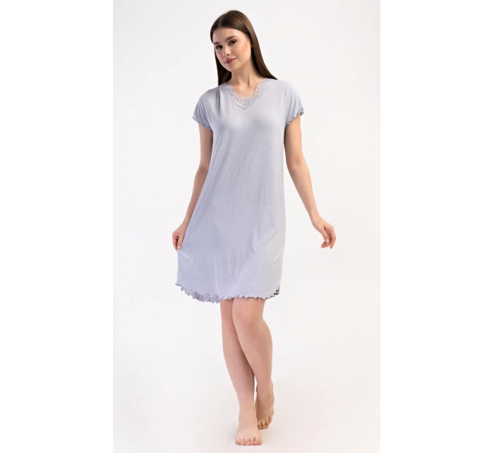 Dámská noční košile s krátkým rukávem Vločka
