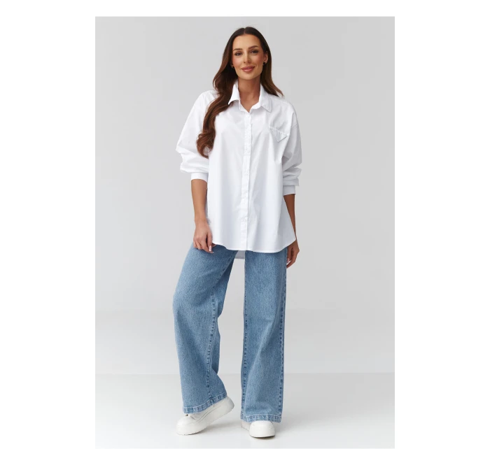 Košile s dlouhým rukávem model 224103 Makadamia Košile s dlouhým rukávem model 224103 Makadamia