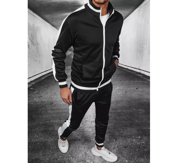 FashionStreet černá pánská tepláková souprava AX0701